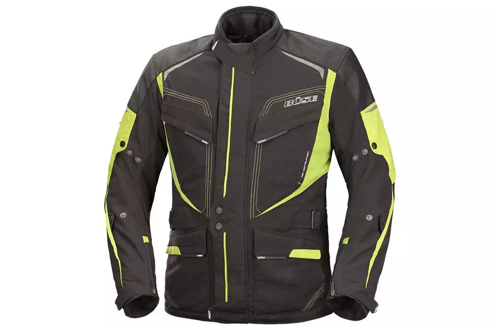 Kurtka motocyklowa BUSE Cordoba czarno-neonowa