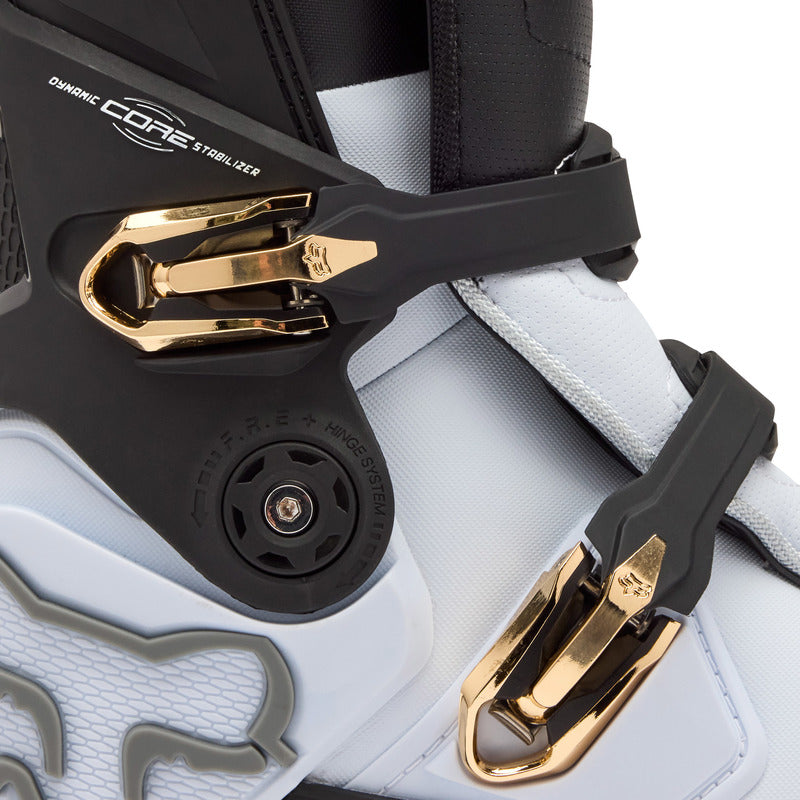 BUTY MOTOCYKLOWE FOX INSTINCT WHITE BLACK GREY – zdjęcie 6