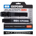 OXFORD PASY TRANSPORTOWE ATLAS B-CLIP 26mm x 2M 2 SZTUKI W ZESTAWIE KOLOR SZARY
