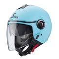 CABERG KASK OTWARTY JET Z BLENDĄ MODEL RIVIERA V4X SOLID KOLOR JASNY NIEBIESKI MAT