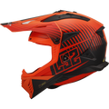 KASK LS2 MX708 FAST II DUCK MATT ORANGE RED