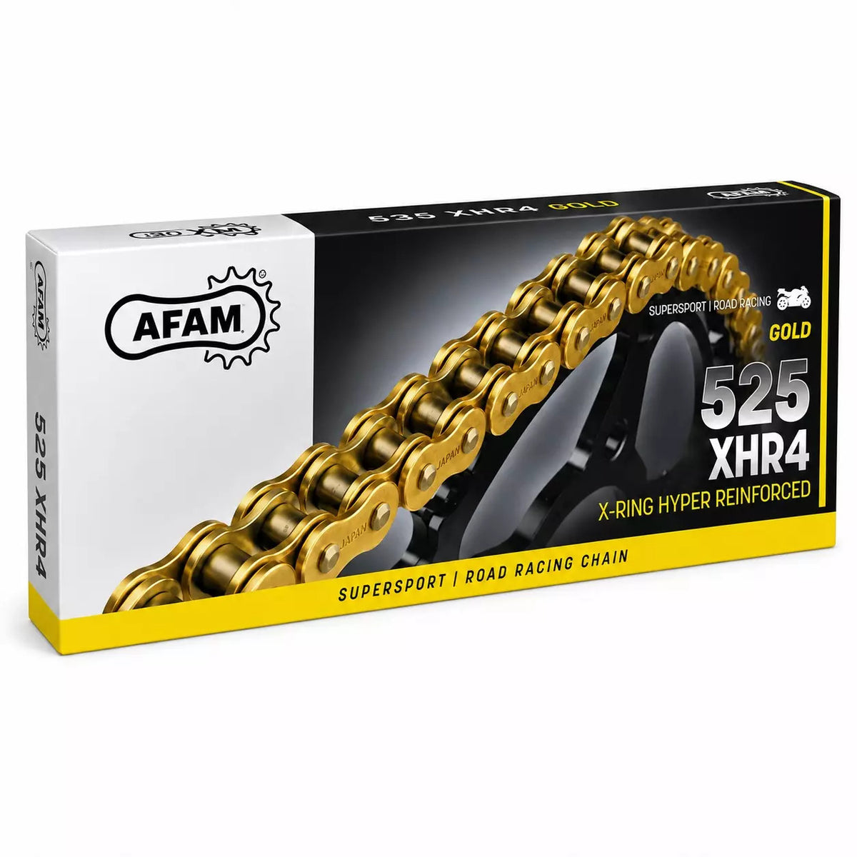 Łańcuch napędowy AFAM A525XHR4-GG 124L Gold/Gold