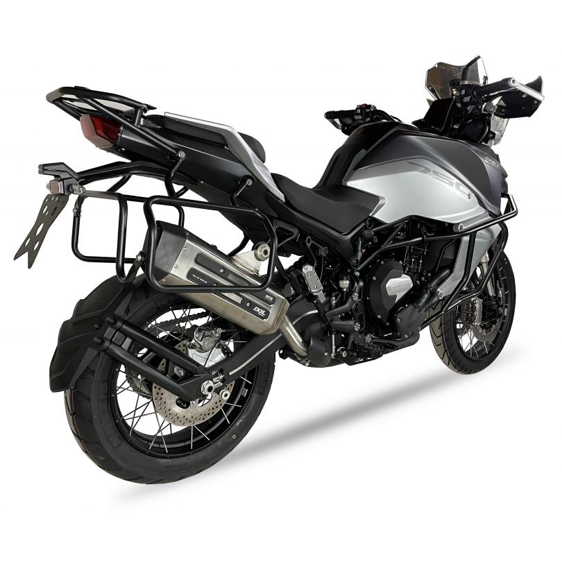 Tłumik IXIL QJ MOTOR SRT 800 typ MXT (waga: 4920g, długość: 540 mm., materiał: Inox AISI304, kolor: Black painted) SLIP ON - MEG