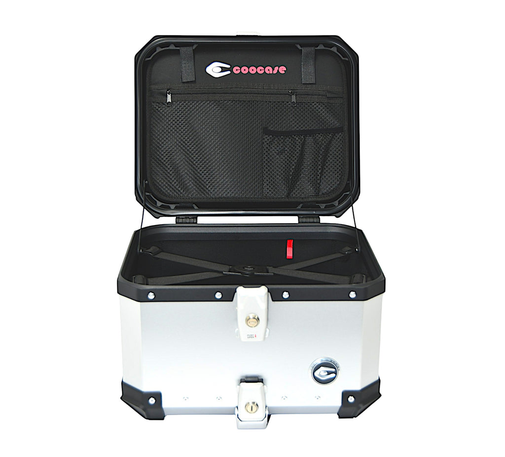 ZESTAW 3 KUFRÓW ALUMINIOWYCH (30L ASYMETRYCZNY + 36L + 45L) COOCASE ANODOWANE ALUMINIUM – zdjęcie 5