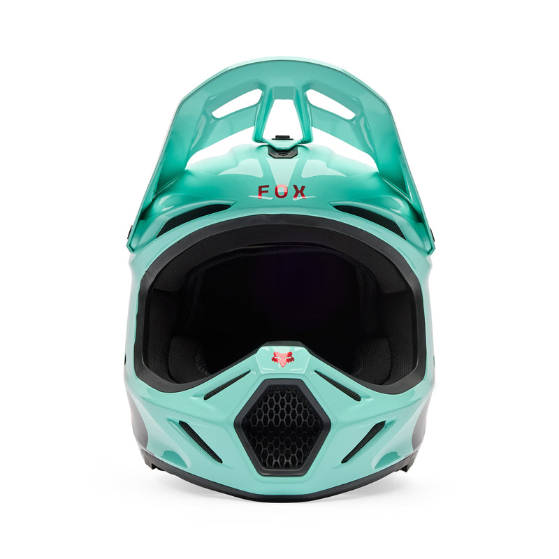 KASK MOTOCYKLOWY FOX V3 DRIP TURQUOISE