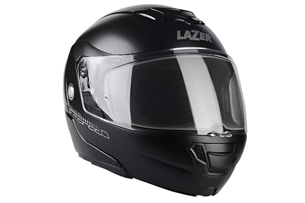 Kask motocyklowy LAZER MONACO EVO Pure Glass czarny matowy