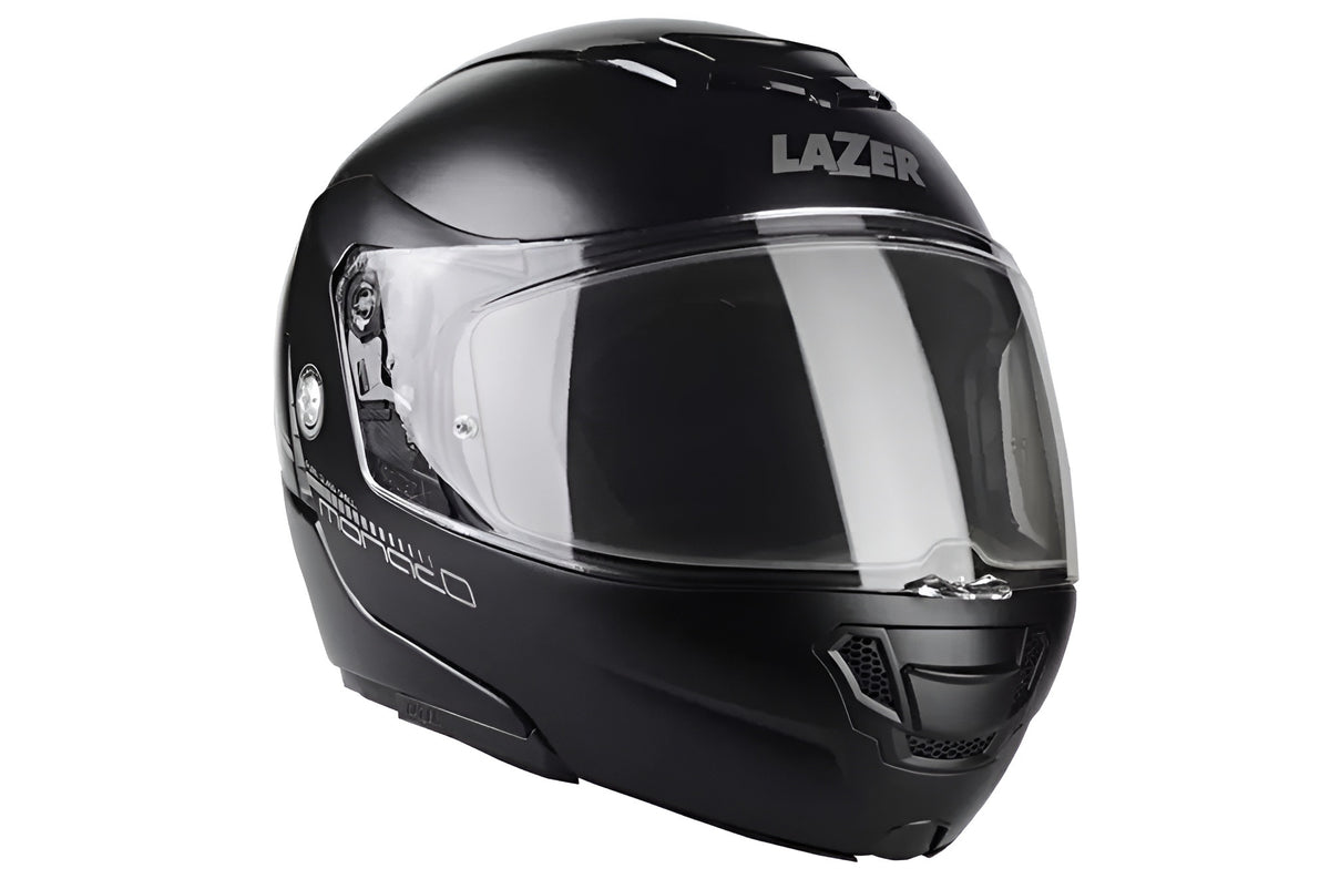Kask motocyklowy LAZER MONACO EVO Pure Glass czarny matowy