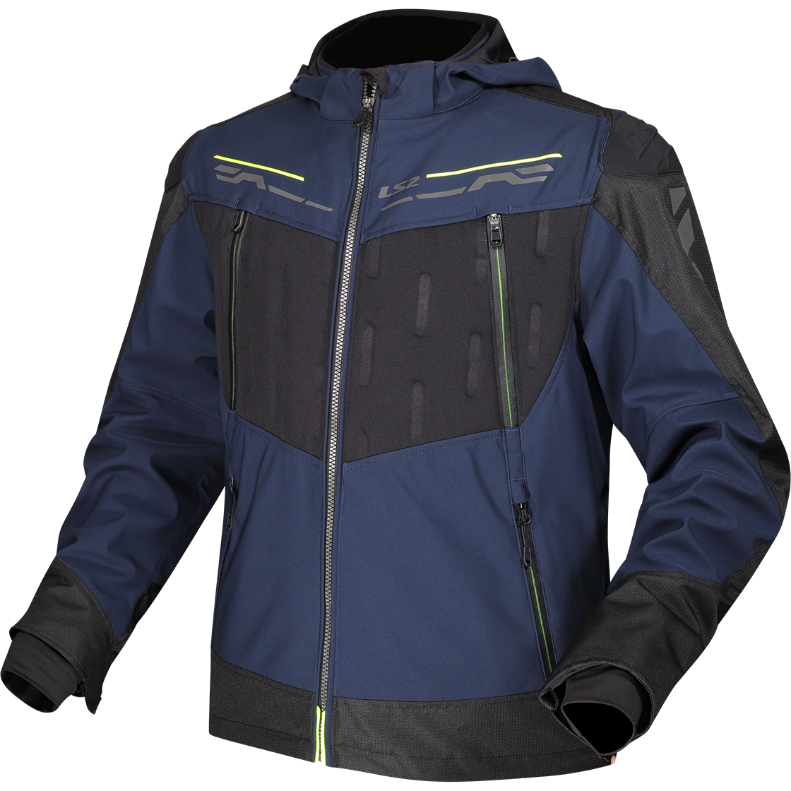 KURTKA LS2 ZIRCONIUM MAN BLUE BLACK H-V YEL