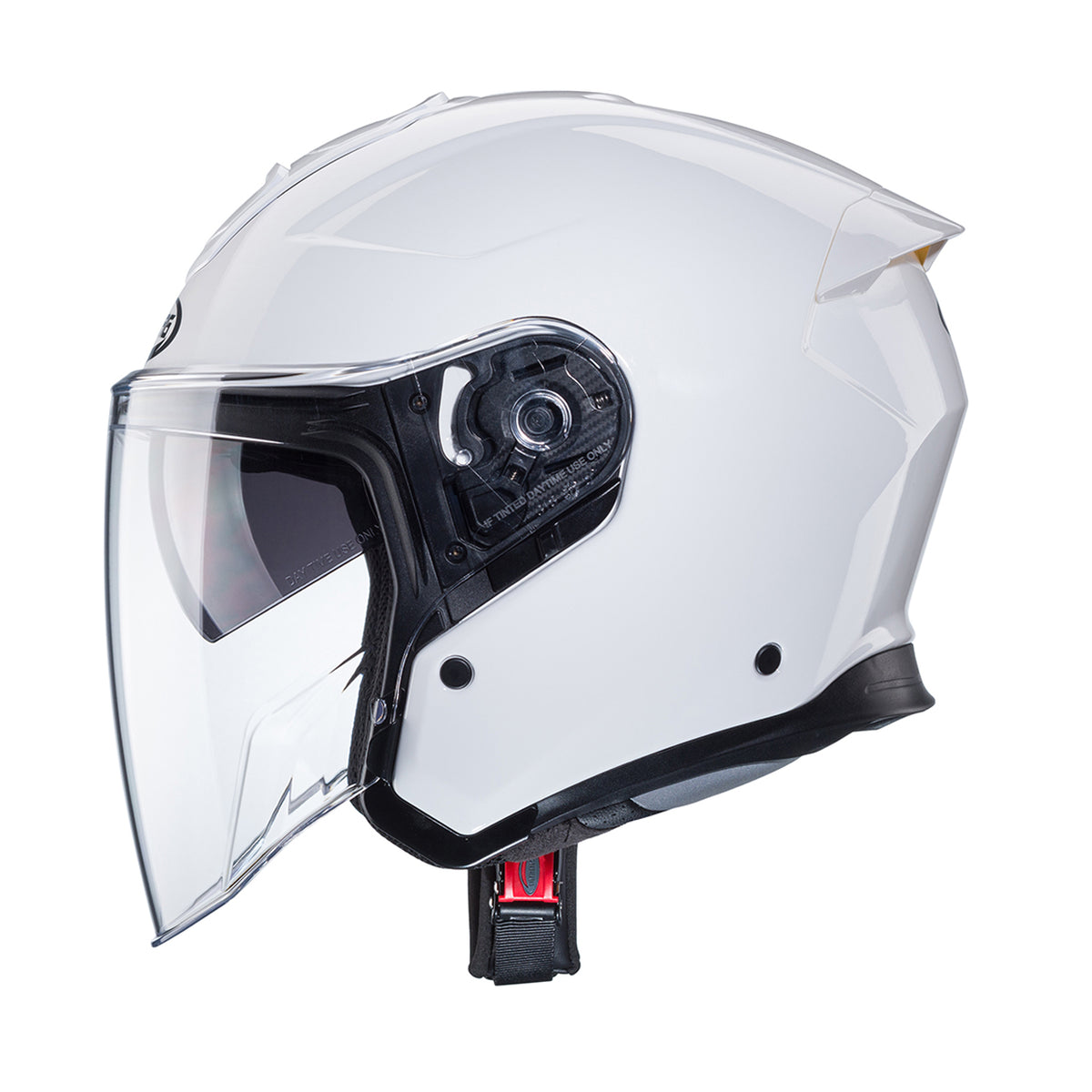 CABERG KASK OTWARTY JET OTWARTY FLYON II SOLID WHITE KOLOR BIAŁY POŁYSK