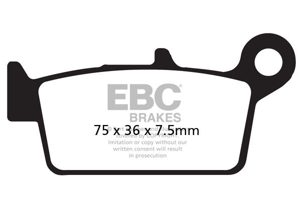 EBC Brakes Klocki hamulcowe EBC SFA131/2 skuterowe (kpl. na 1 tarcze)
