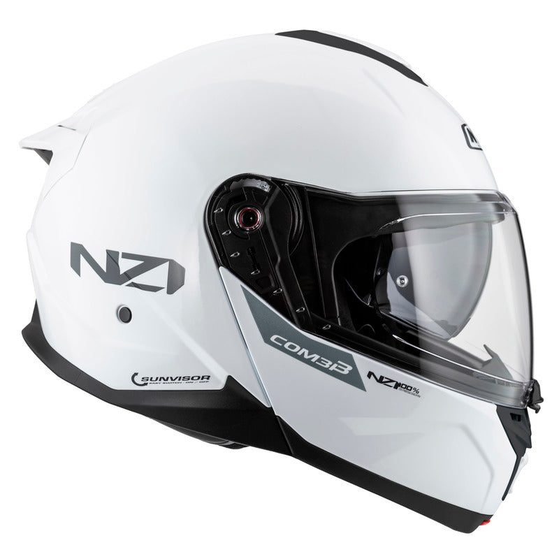 KASK MOTOCYKLOWY NZI COMBI 3 DUO WHITE XS