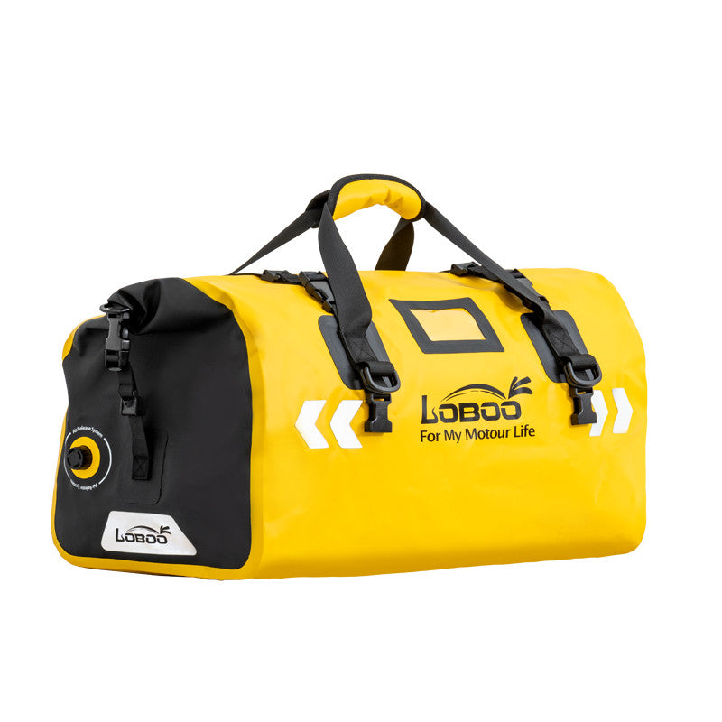 LOBOO Torba motocyklowa PVC żółta 90L (classic)