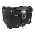 KUFER CENTRALNY ALUMINIOWY COOCASE 55L KEYLESS Z WYSUWANYM OPARCIEM CZARNY