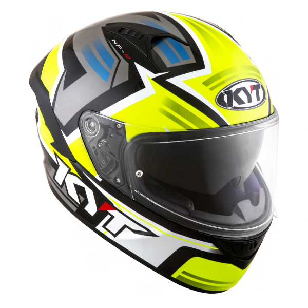 Kask Motocyklowy KYT NF-R ARTWORK żółty/szary