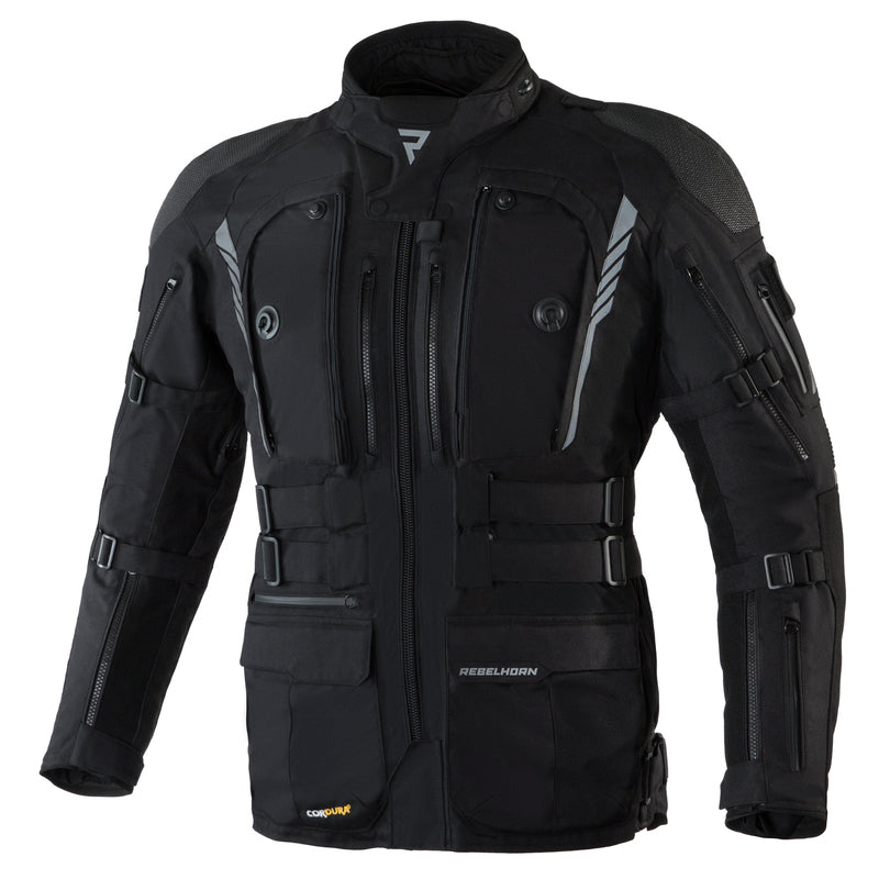 KURTKA MOTOCYKLOWA TEKSTYLNA REBELHORN PATROL BLACK