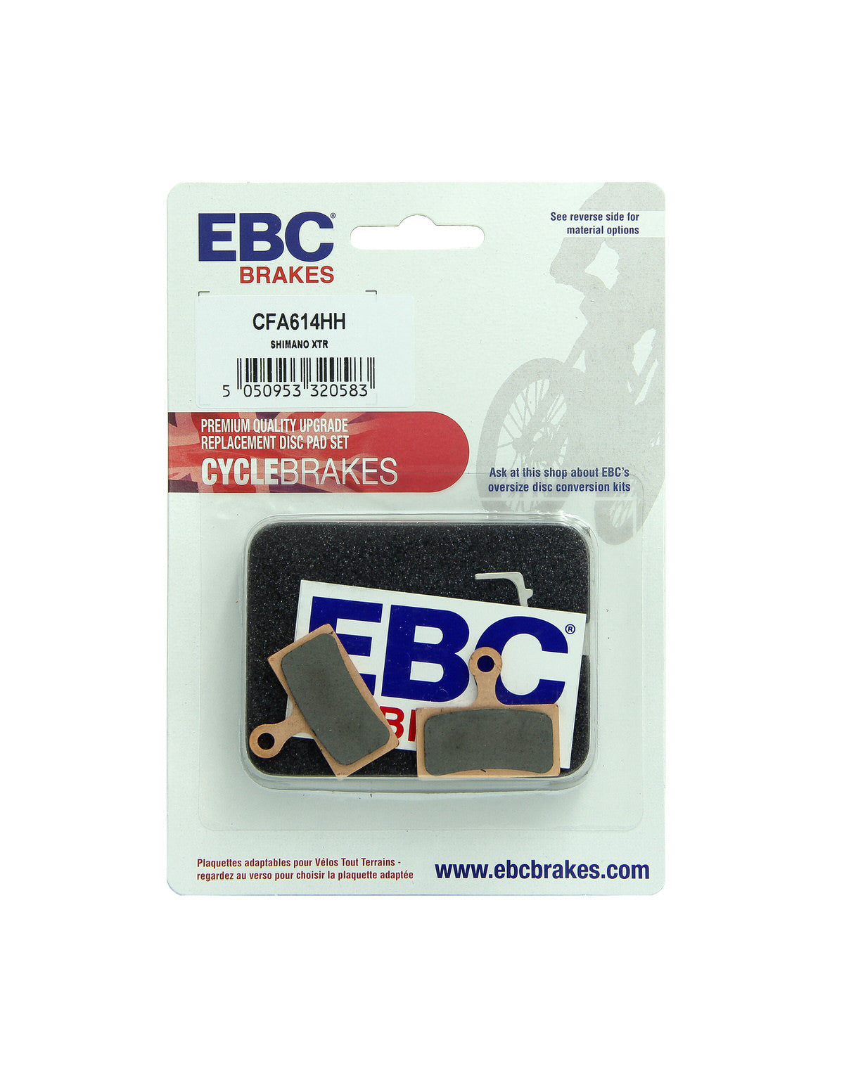 CFA614HH - Klocki hamulcowe rowerowe (spiekane) EBC Brakes