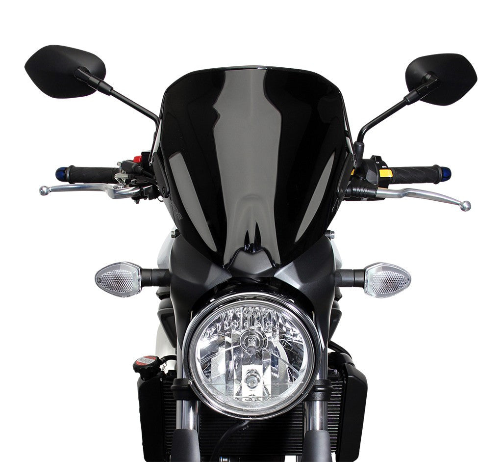 Szyba motocyklowa MRA SUZUKI SV 650 WCX0 / WCX1 2016-, forma NSN, czarna