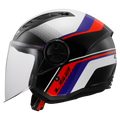 KASK LS2 OF616 AIRFLOW II RUSH WH. BLUE RED-06