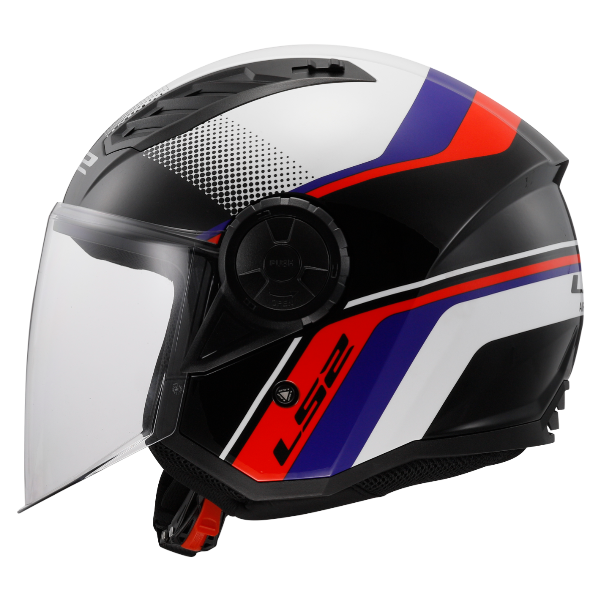 KASK LS2 OF616 AIRFLOW II RUSH WH. BLUE RED-06