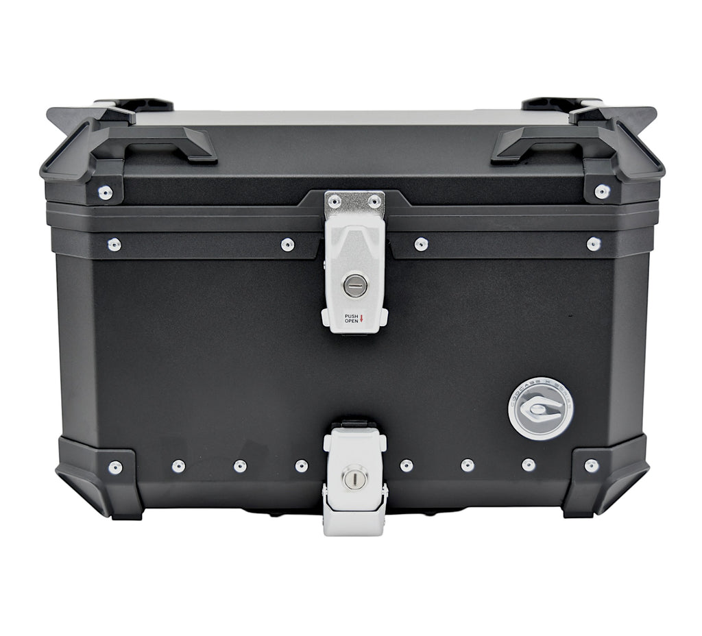 KUFER CENTRALNY ALUMINIOWY COOCASE 55L CZARNY Z TORBĄ WEWNĘTRZNĄ