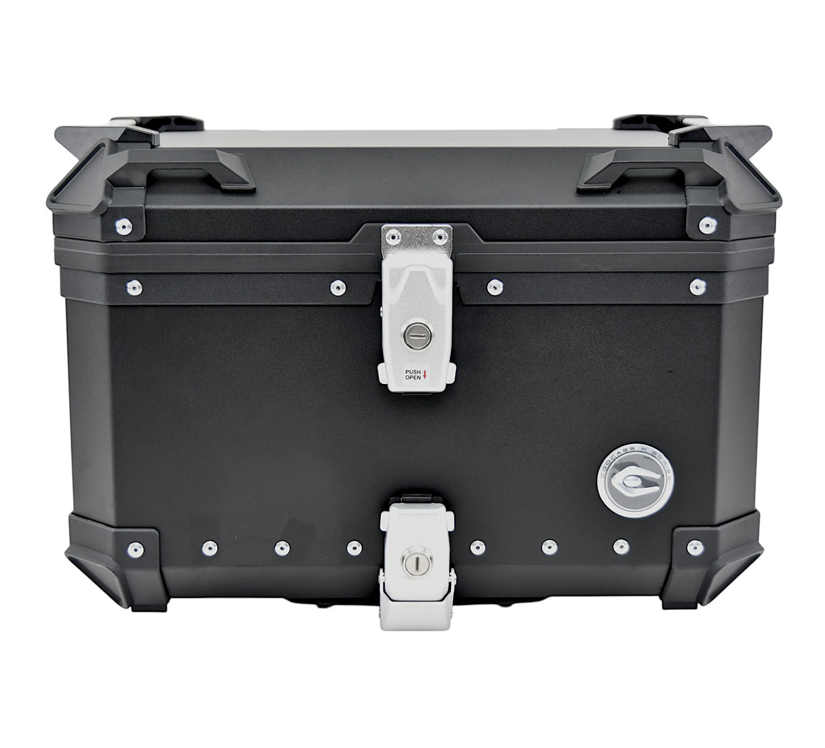 KUFER CENTRALNY ALUMINIOWY COOCASE 55L CZARNY Z TORBĄ WEWNĘTRZNĄ