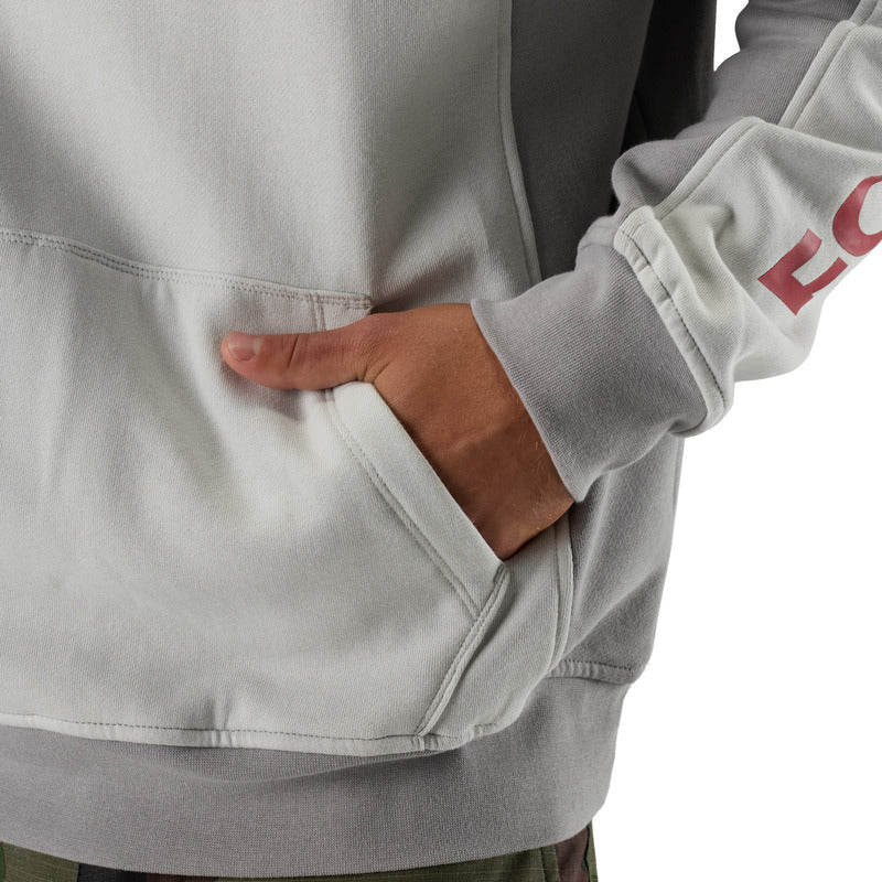 BLUZA Z KAPTUREM FOX VALIANT FLEECE PO LIGHT GREY