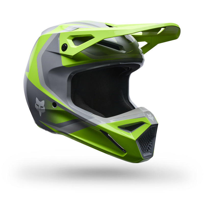 KASK MOTOCYKLOWY JUNIOR FOX V1 FRAME GREY YELLOW