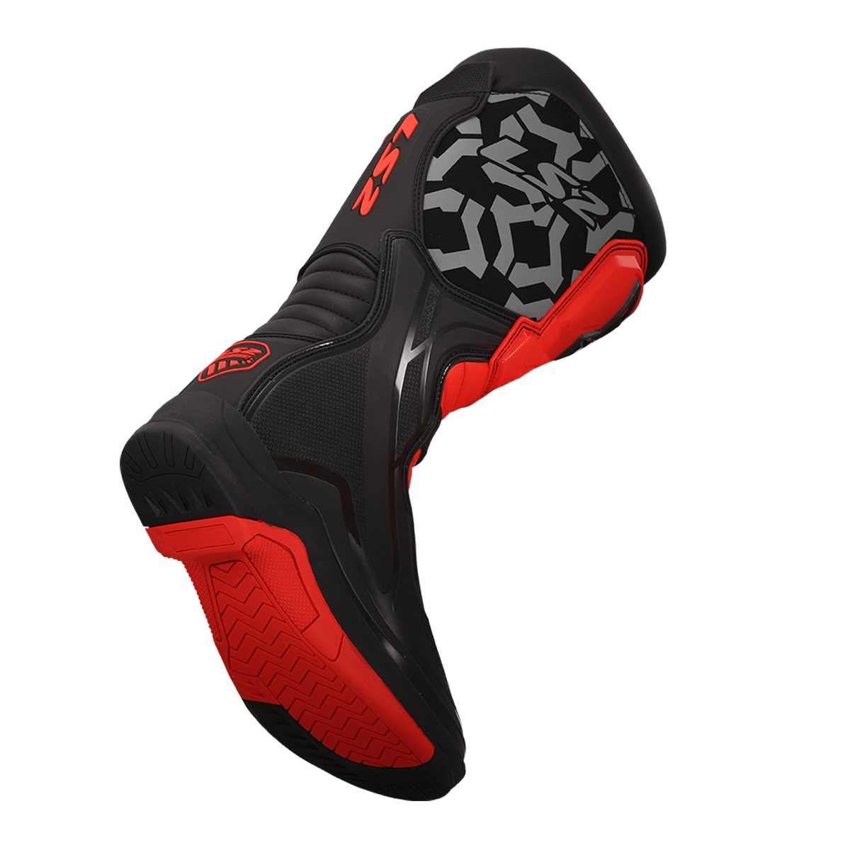 BUTY LS2 RAPTOR MAN BLACK RED