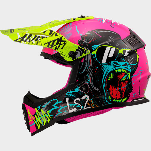 KASK LS2 MX437 FAST II MINI GORILLA PURPLE-06