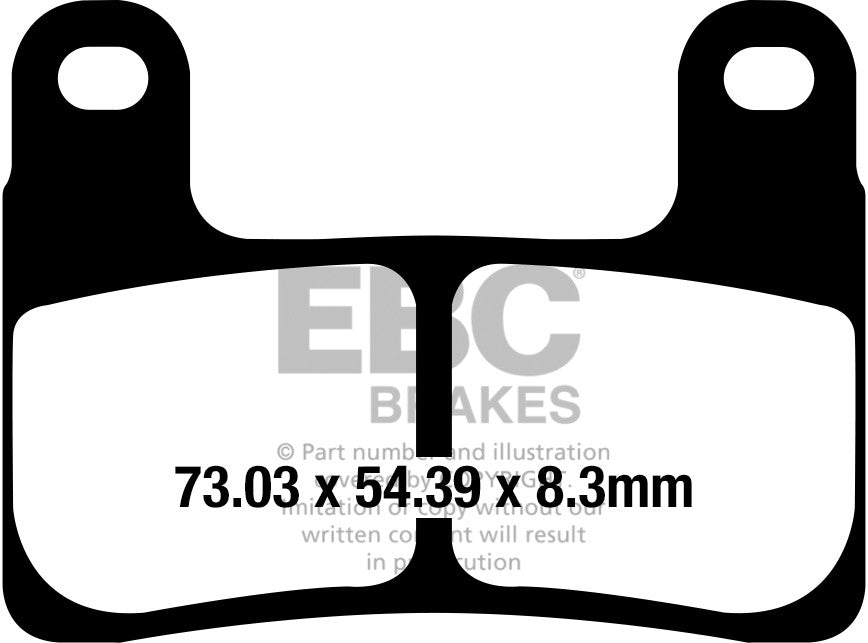 EBC Brakes Klocki hamulcowe EBC FA724HH wzmacniane (kpl. na 1 tarcze)