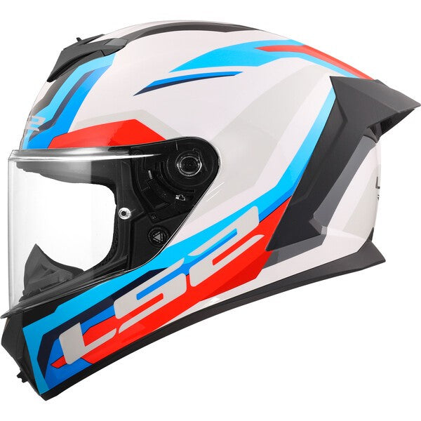 KASK LS2 FF820 RAPID III HYPER WHITE BLUE RED