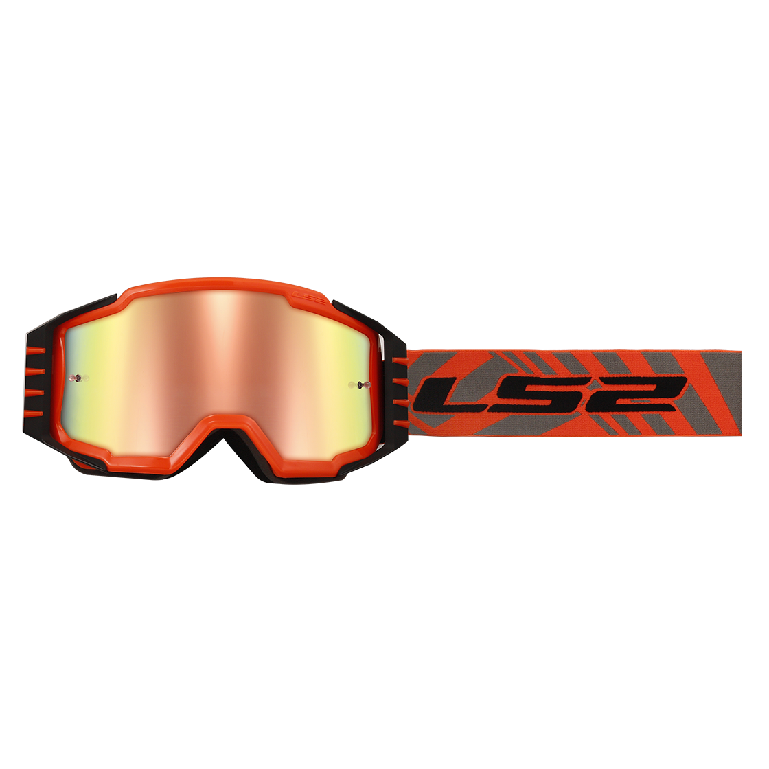 GOGLE LS2 CHARGER PRO KID H-V ORANGE IRIDIUM VISOR