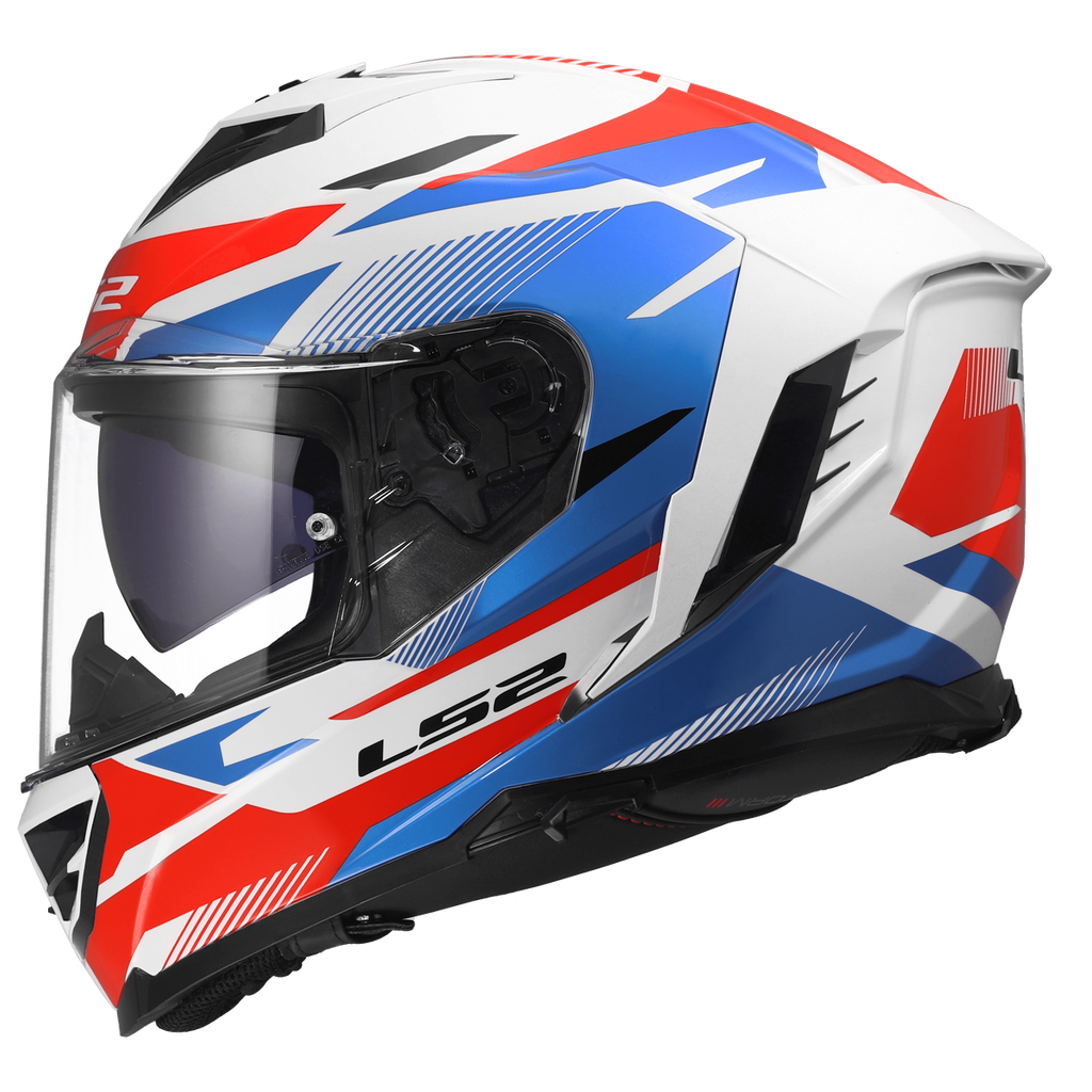 KASK LS2 FF818 STORM III KOMAI WHITE BLUE RED