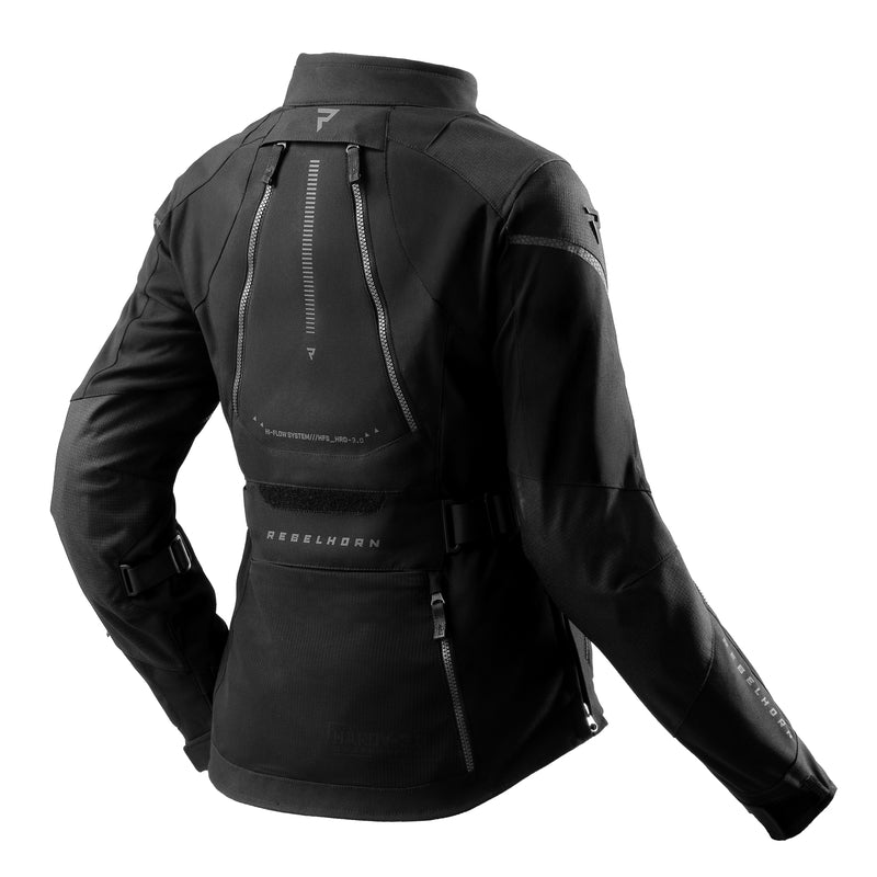 KURTKA MOTOCYKLOWA TEKSTYLNA DAMSKA REBELHORN HARDY 3.0 BLACK WXS