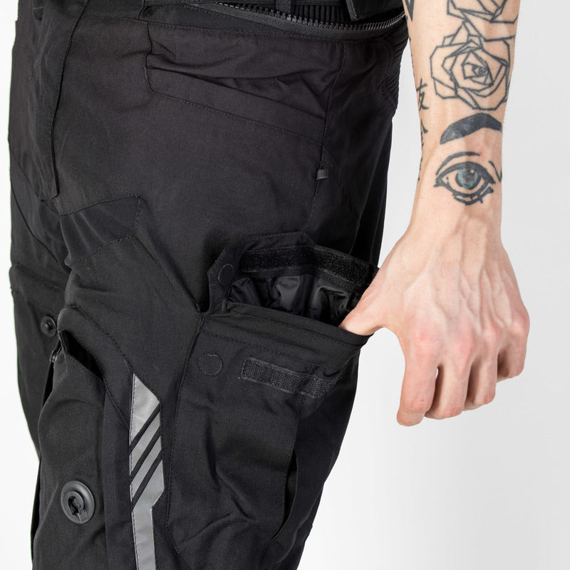 SPODNIE TEKSTYLNE REBELHORN PATROL BLACK – zdjęcie 4