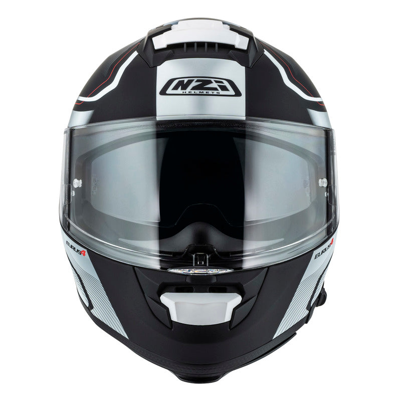 KASK MOTOCYKLOWY NZI EURUS 4 STREAM DUO CHARMANT BLACK WHITE TINTED S MATT XS