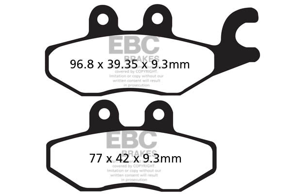 EBC Brakes Klocki hamulcowe EBC SFA418HH skuterowe (kpl. na 1 tarcze)