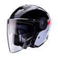 CABERG KASK OTWARTY JET Z BLENDĄ MODEL SOHO ZEPHYR KOLOR CZARNY/SZARY/CZERWONY