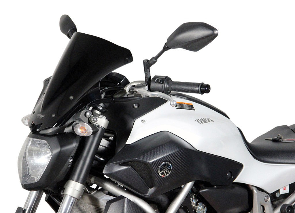 Szyba motocyklowa MRA YAMAHA MT-07 RM04 2014-2017, forma NRM, czarna