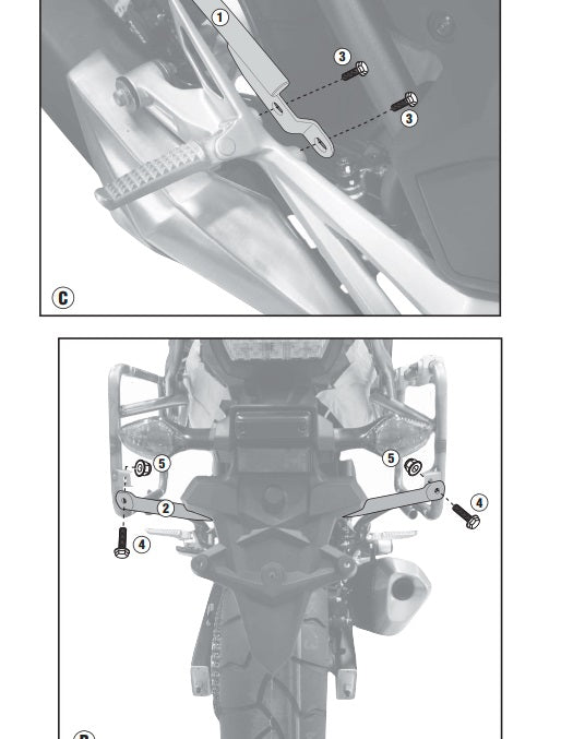 KAPPA STELAŻ KUFRÓW BOCZNYCH MONOKEY CAM SIDE HONDA NC 750S (16-20), NC 750X (16-20) - POD KUFRY KFR K'FORCE ORAZ KVG K'VOYAGER ALU – zdjęcie 3