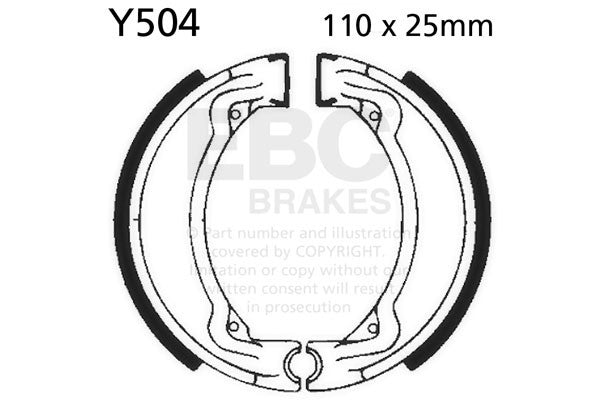 EBC Brakes Szczęki hamulcowe EBC Y504 (1 kpl.)