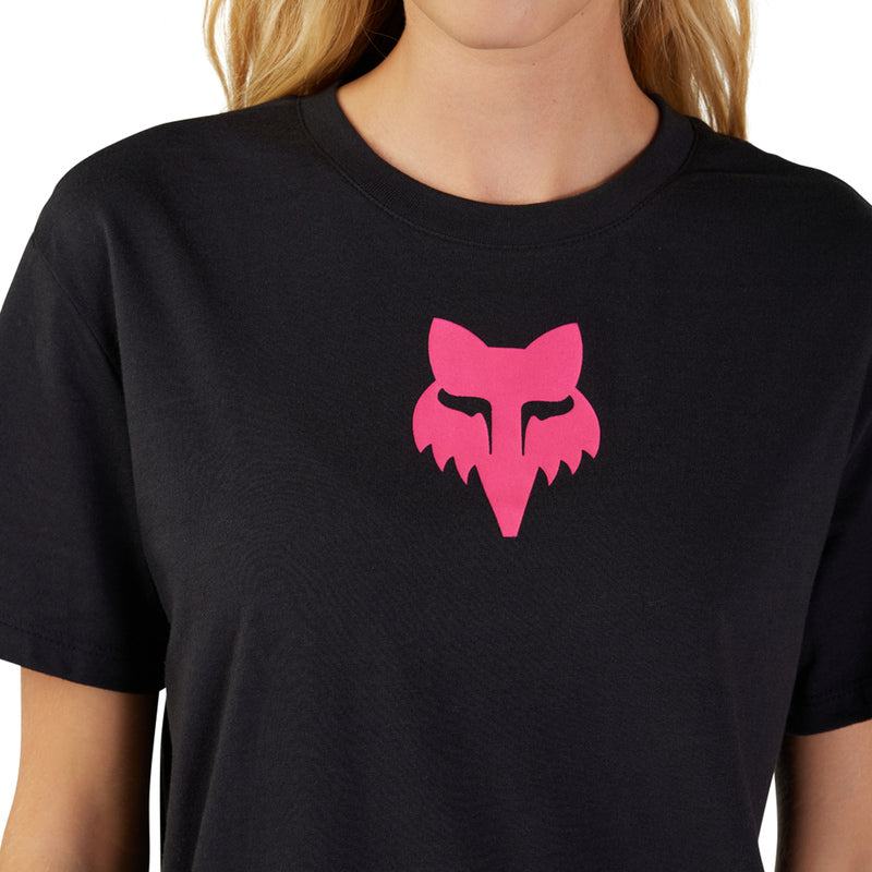 T-SHIRT DAMSKI FOX HEAD BLACK PINK