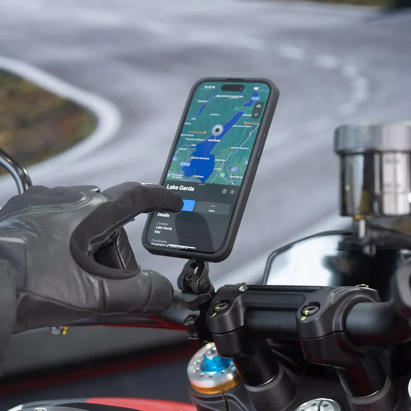 UCHWYT MOTOCYKLOWY NA TELEFON NA KIEROWNICĘ SP CONNECT MOUNT SPC+ MOTO MOUNT 3D