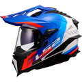 KASK LS2 MX701 EXPLORER HEXA WHITE BLUE RED