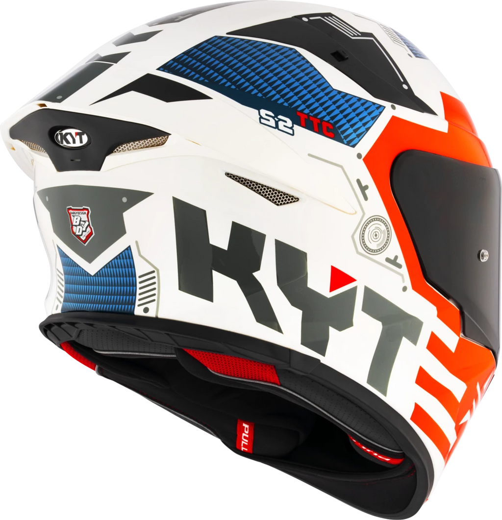 Kask motocyklowy KYT TT-REVO FUSELAGE Czerwony