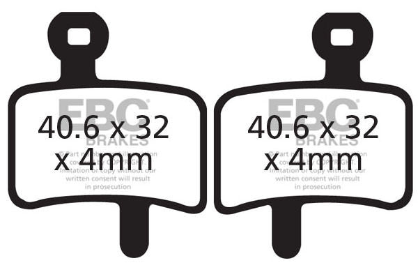 CFA364 - Klocki hamulcowe rowerowe (organiczne) EBC Brakes