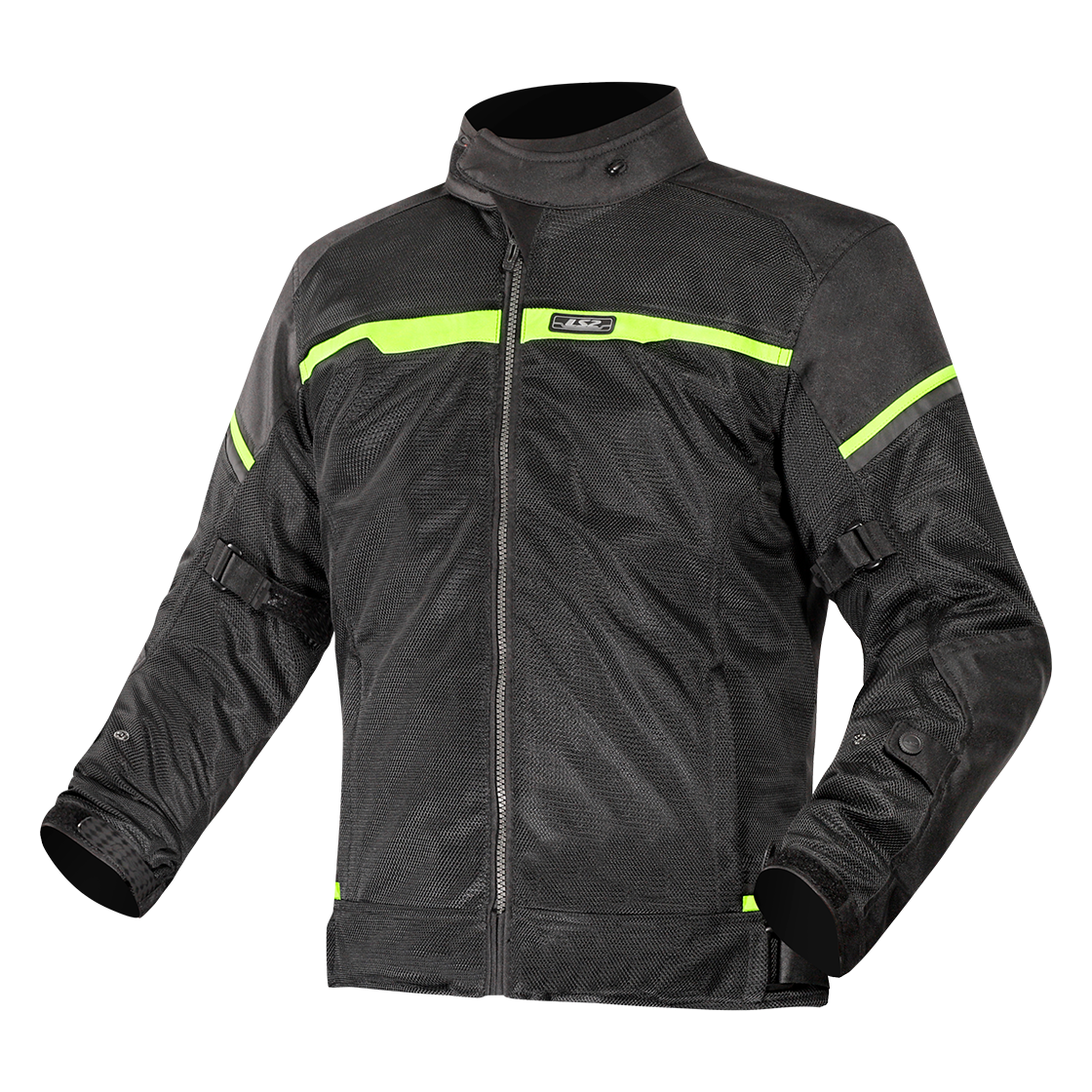 KURTKA LS2 RIVA MAN BLACK NEON YELLOW