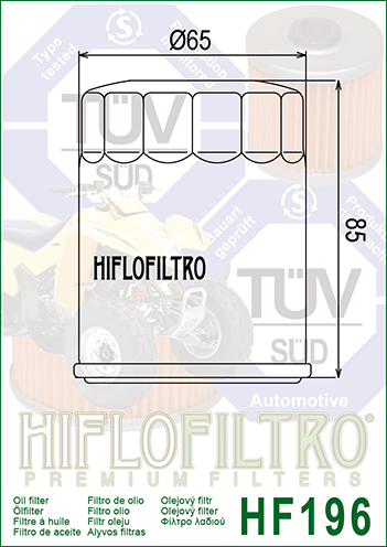 Hiflofiltro FILTR OLEJU HIFLO HF196 POLARIS SPORTSMAN 600/700
