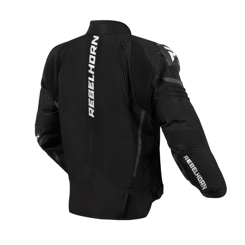 KURTKA MOTOCYKLOWA TEKSTYLNA REBELHORN VANDAL BLACK WHITE