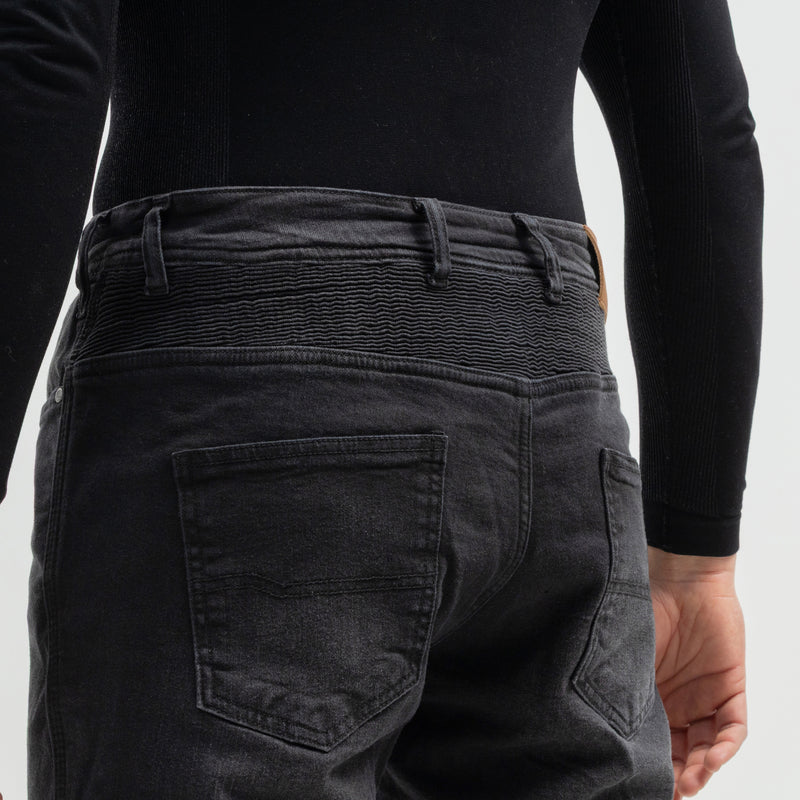 JEANSY MOTOCYKLOWE BROGER MAVERICK WASHED BLACK